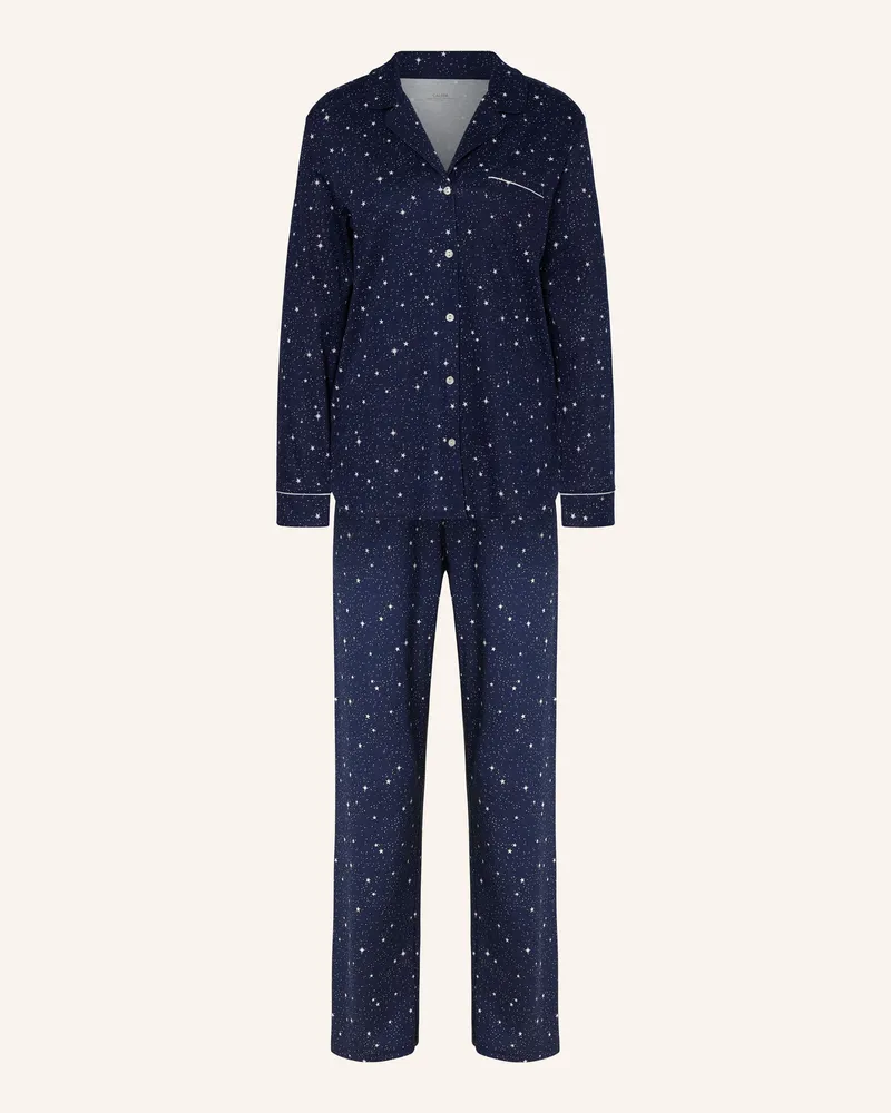 Calida Schlafanzug Sweet Dreams blau Dunkelblau