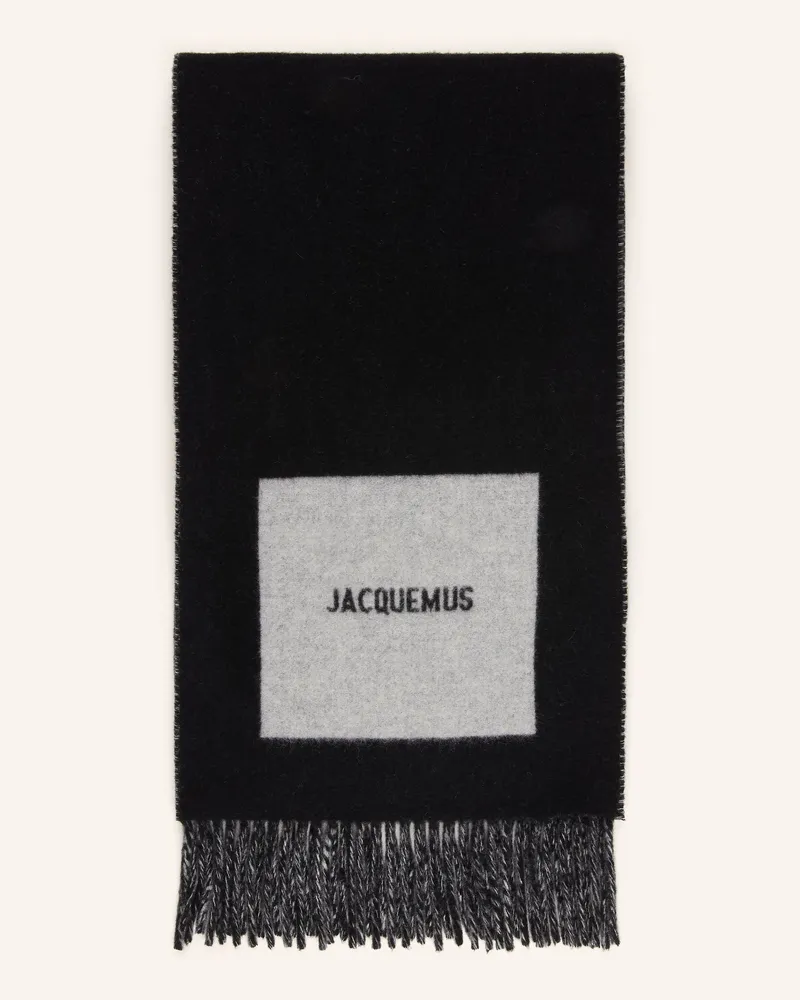 Jacquemus Schal L'echarpe Rond Carre schwarz Schwarz
