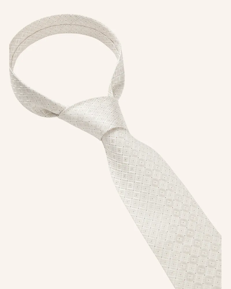 HUGO BOSS Krawatte L-Tie Cm 7,5 - 223 beige Weiss