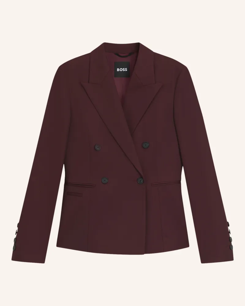 HUGO BOSS Blazer JIAMIA Slim Fit Dunkellila