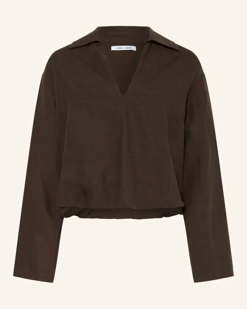 Samsøe & Samsøe Blusenshirt Sadaphne braun Dunkelbraun
