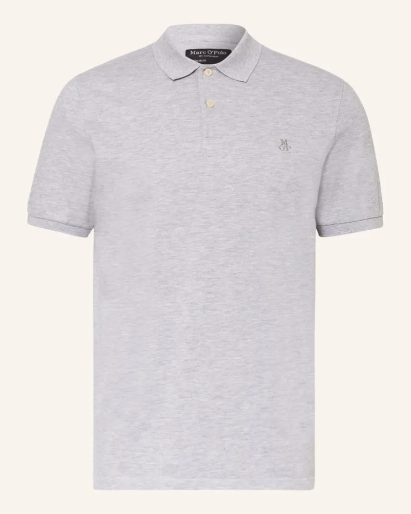 Marc O'Polo Piqué-Poloshirt Regular Fit grau Hellgrau