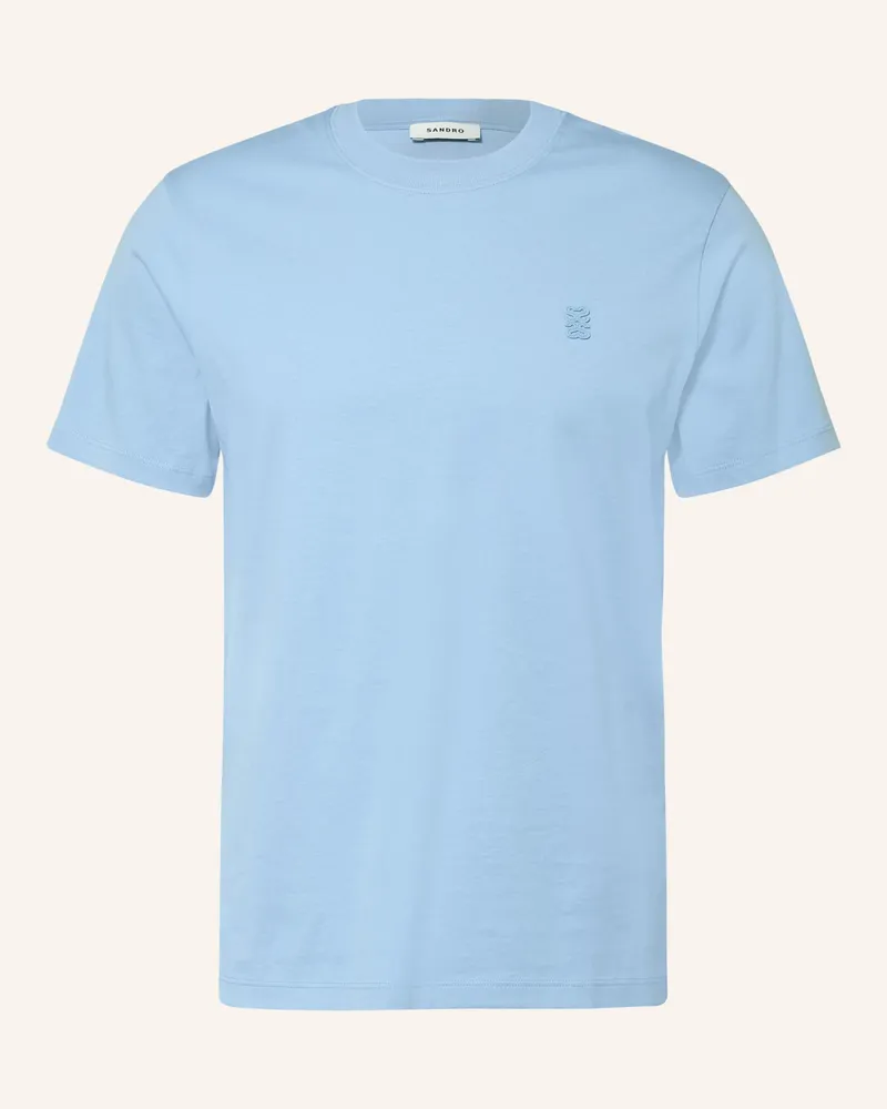 Sandro T-Shirt blau Hellblau