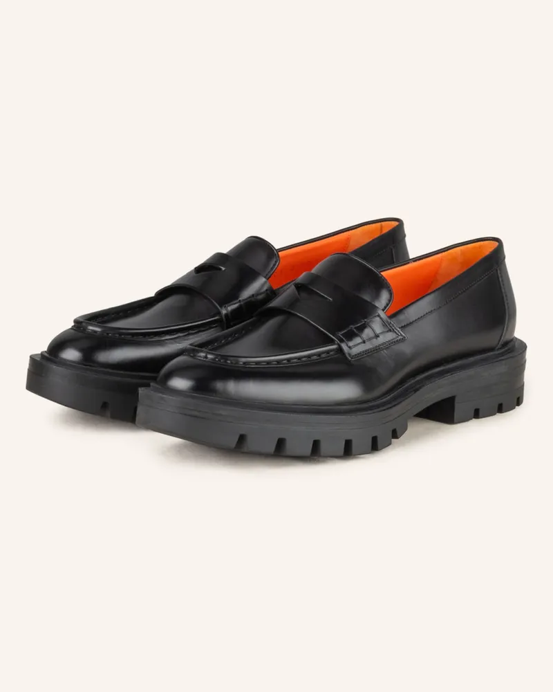 Santoni Loafer Schwarz