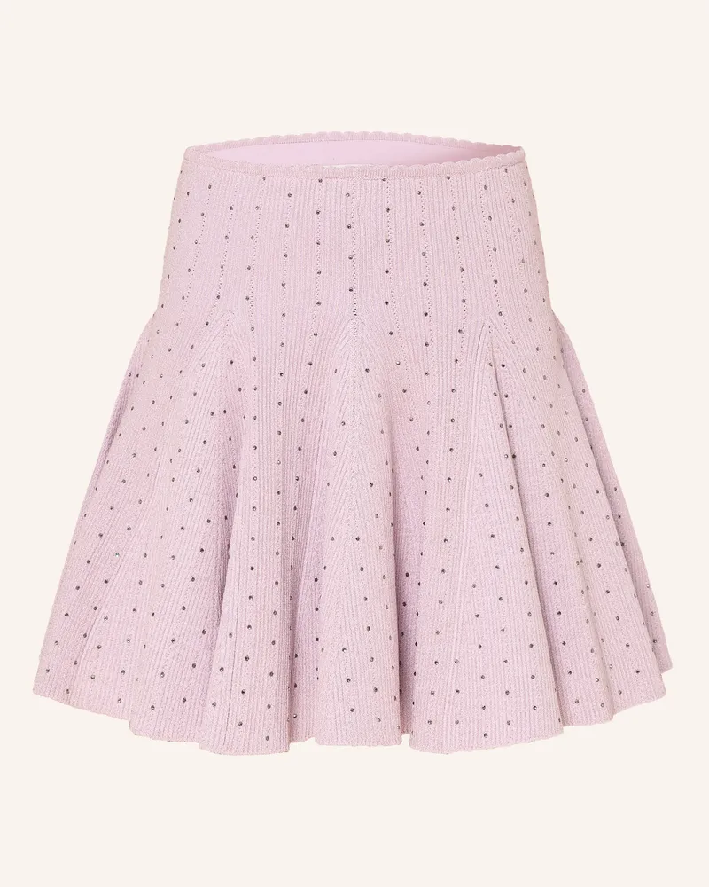Sandro Strickrock Mit Schmucksteinen lila Rosé