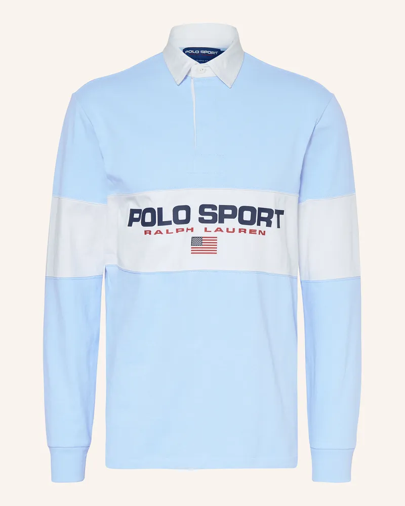 Ralph Lauren Rugbyshirt Hellblau