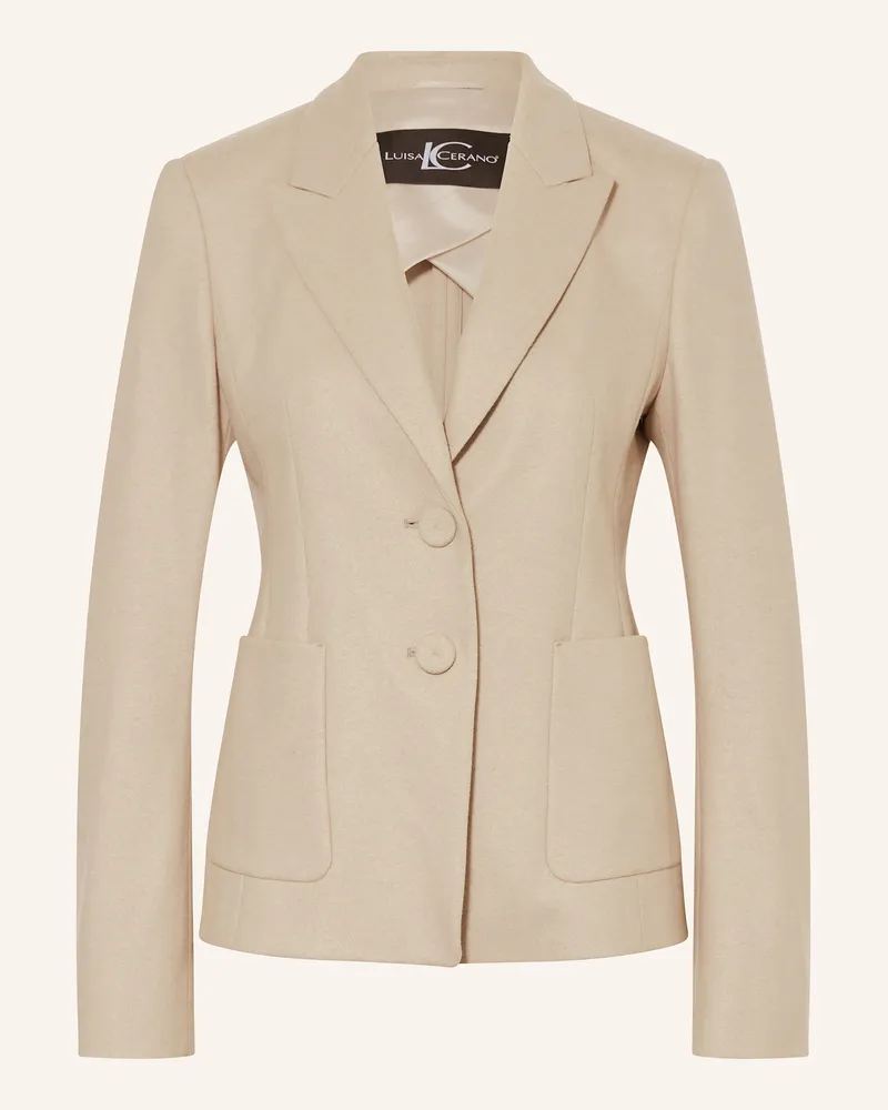 Luisa Cerano Flanellblazer beige Hellgrau