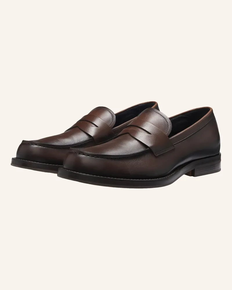 HUGO BOSS Casual Slipper DRESSLETIC_LOAF_BUSH Dunkelbraun