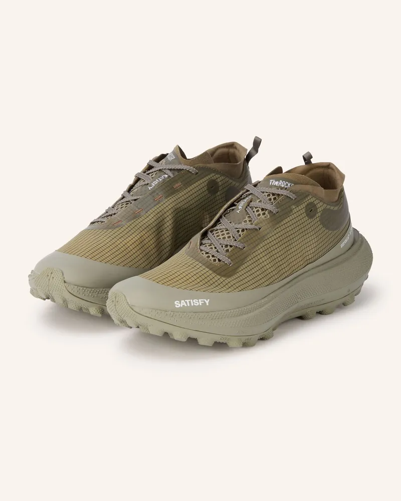 Satisfy Trailrunning-Schuhe The Rocker gruen Khaki