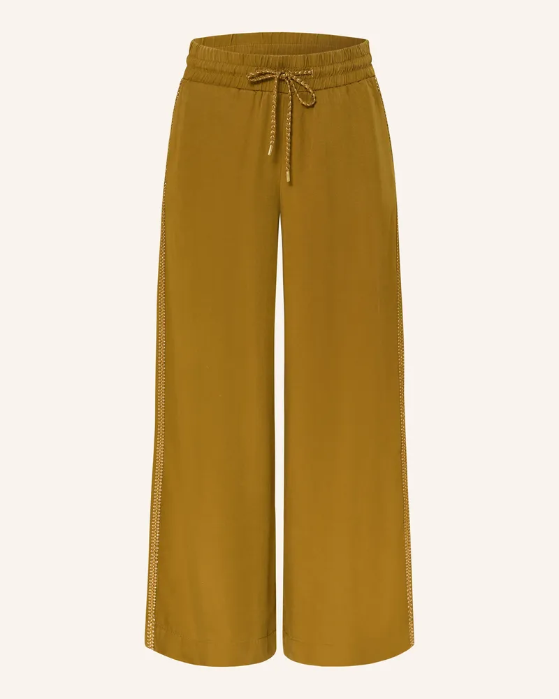 Cartoon Hose Im Jogging-Stil gruen Khaki