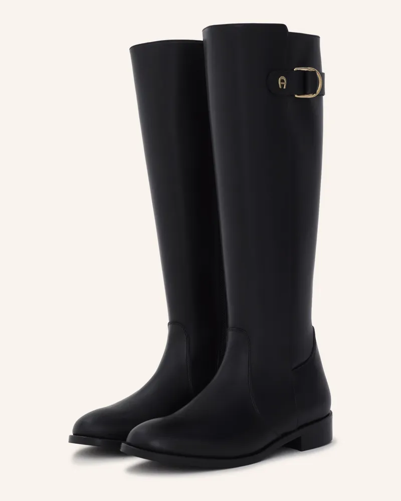 Aigner Knee-High Boot Cathleen 2a schwarz Schwarz
