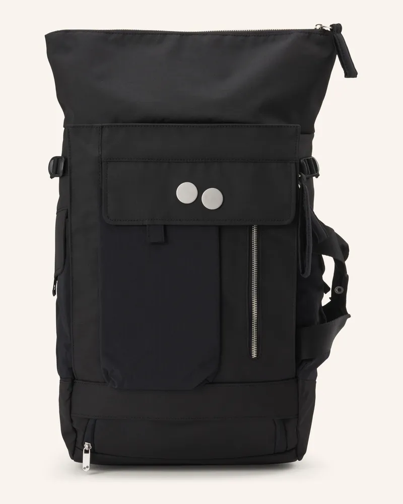 pinqponq Rucksack Bloq Medium schwarz Schwarz