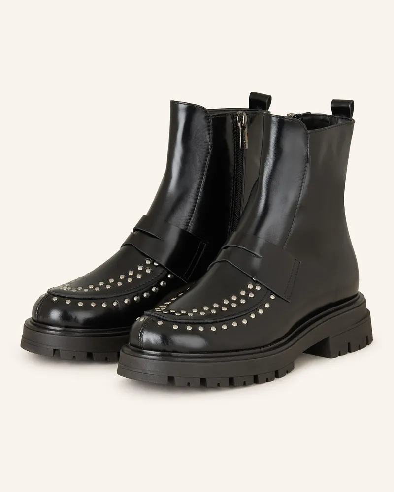 Darling Harbour Biker Boots Schwarz