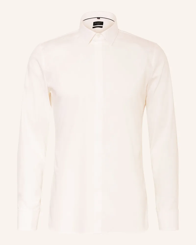 Olymp Hemd No. Six Super Slim Mit Umschlagmanschette weiss Weiss