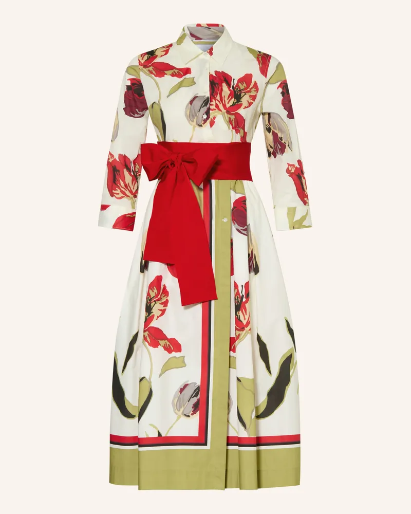 Sara Roka Hemdblusenkleid ELENA mit 3/4-Arm Creme