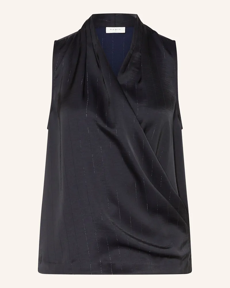 Dante6 Satintop Setia In Wickeloptik schwarz Dunkelblau