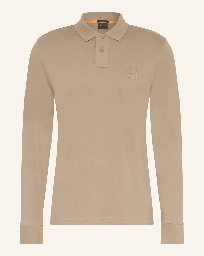 HUGO BOSS Piqué-Poloshirt PASSERBY Slim Fit Khaki