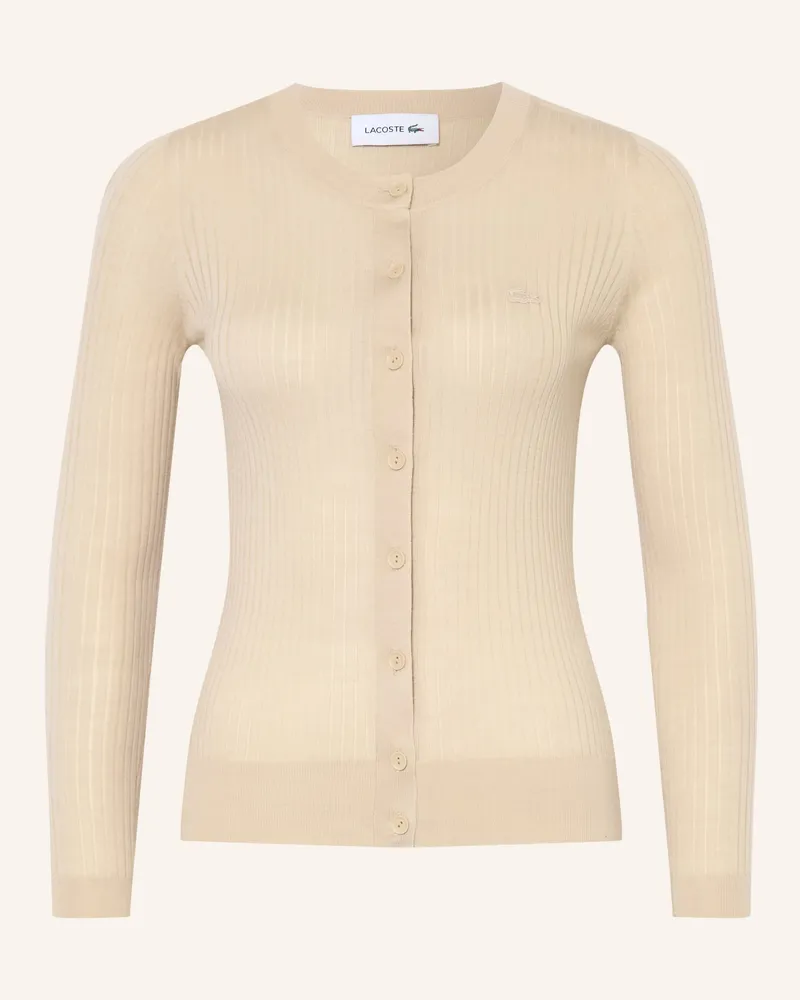 Lacoste Strickjacke beige Beige