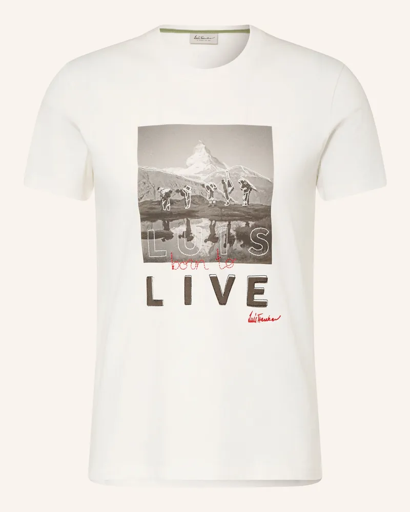 Luis Trenker T-Shirt Lupeak weiss Weiss