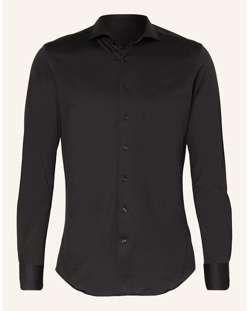 Profuomo Hemd Slim Fit Schwarz