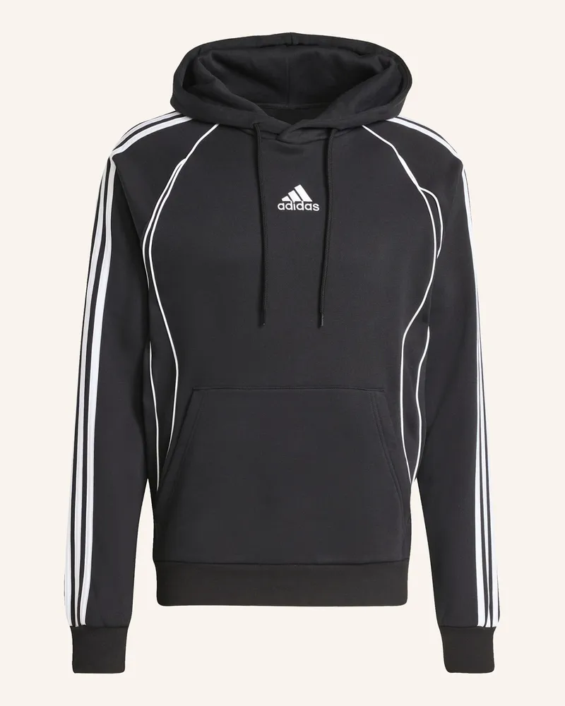 adidas ADICOLOR TEAMGEIST CUT LINE HOODIE Schwarz