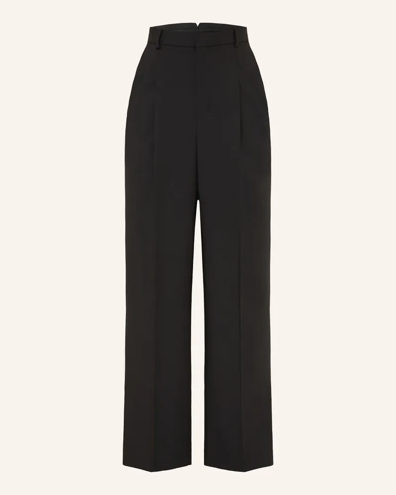 AMI Paris Marlenehose schwarz Schwarz