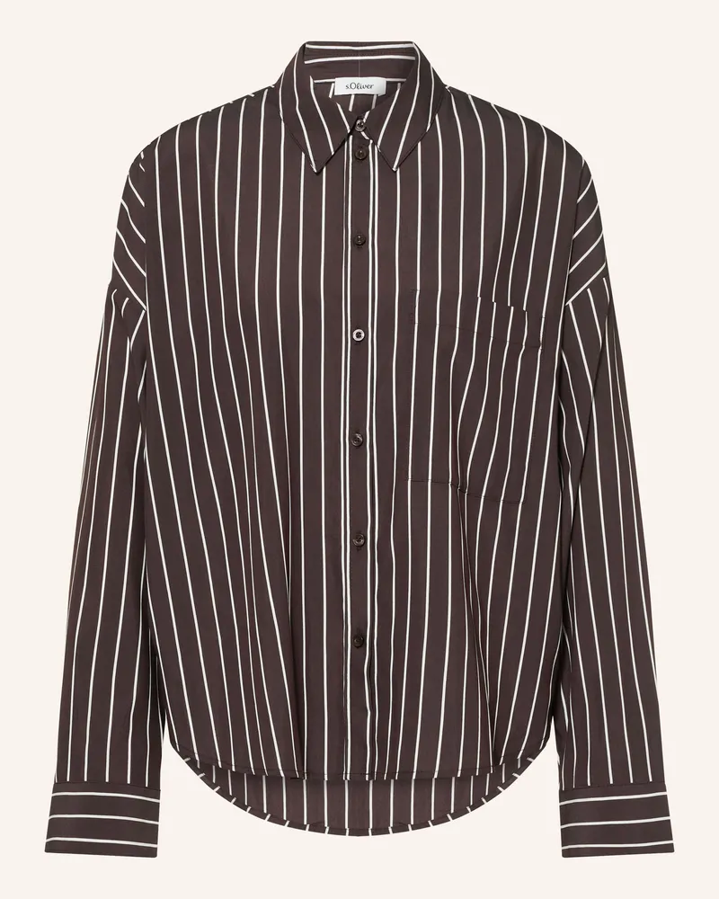 S.Oliver Hemdbluse braun Dunkelbraun