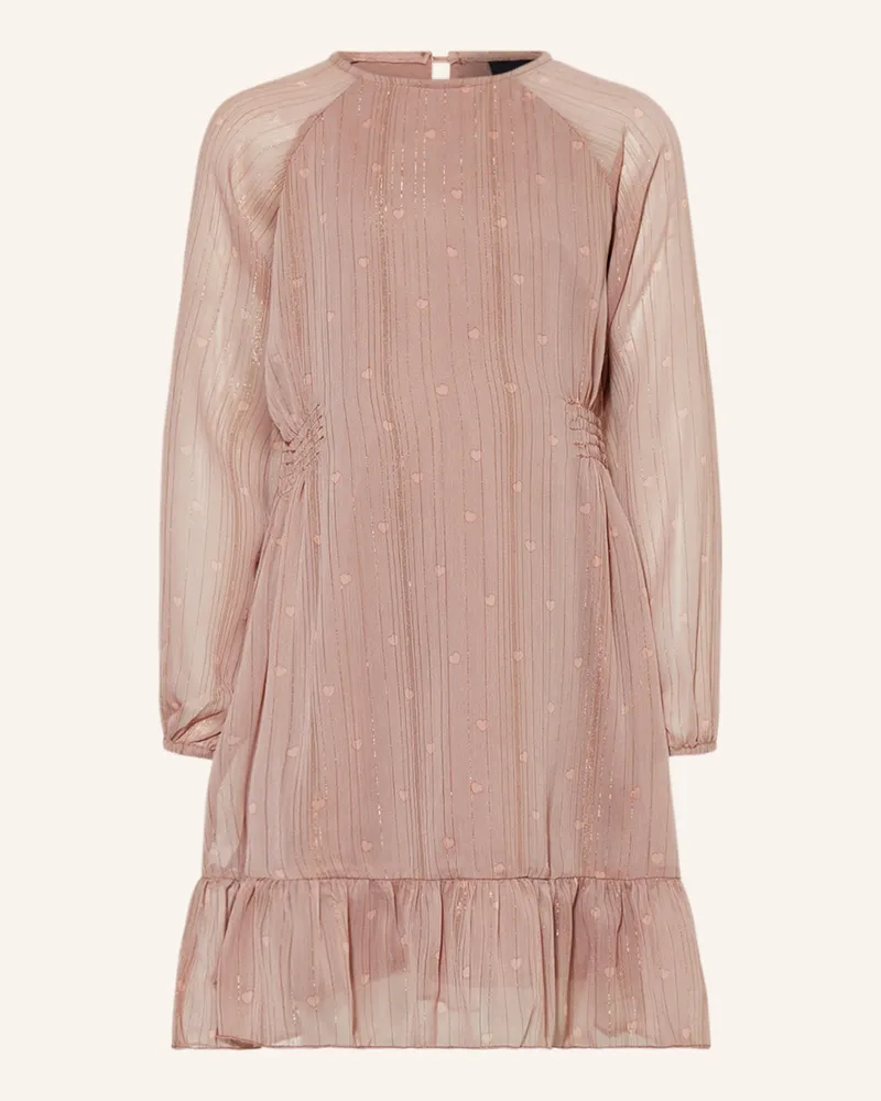 Sofie Schnoor Kleid mit Glitzergarn Rosé
