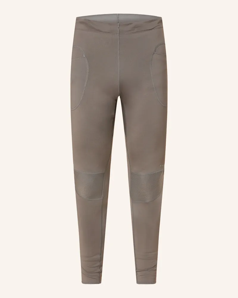 Satisfy Laufhose Coffeethermal® Cargo gruen Taupe