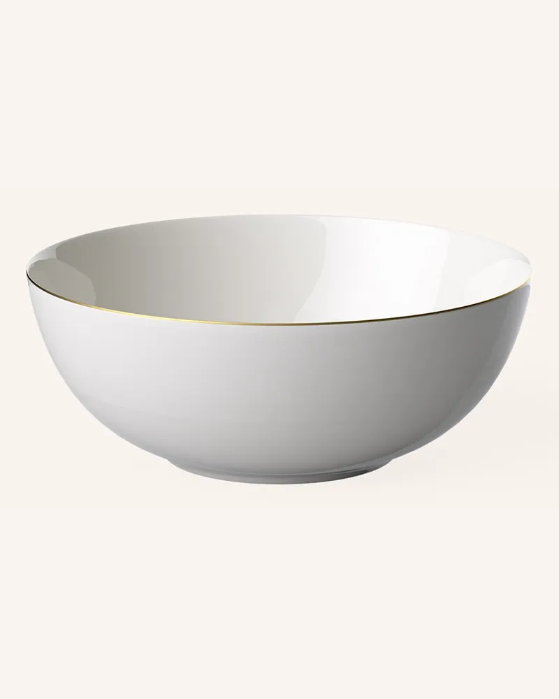 Villeroy & Boch Schüssel rund ANMUT GOLD Weiss