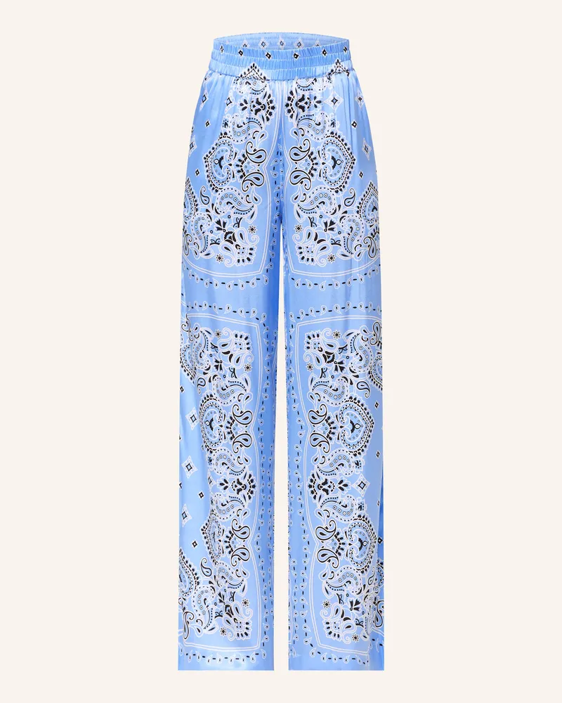 Darling Harbour Marlenehose Aus Seide blau Gitane