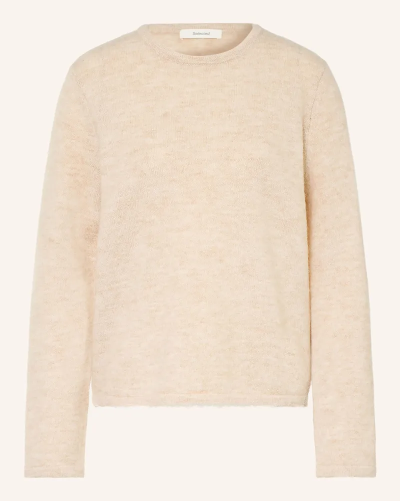 Selected Pullover weiss Creme