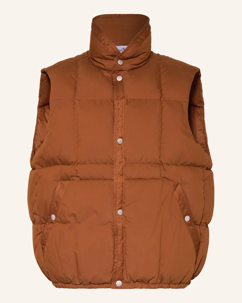 Stone Island Daunenweste Braun