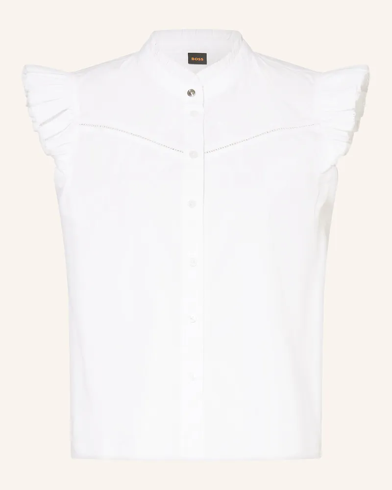 HUGO BOSS Blusentop BELLANA Weiss