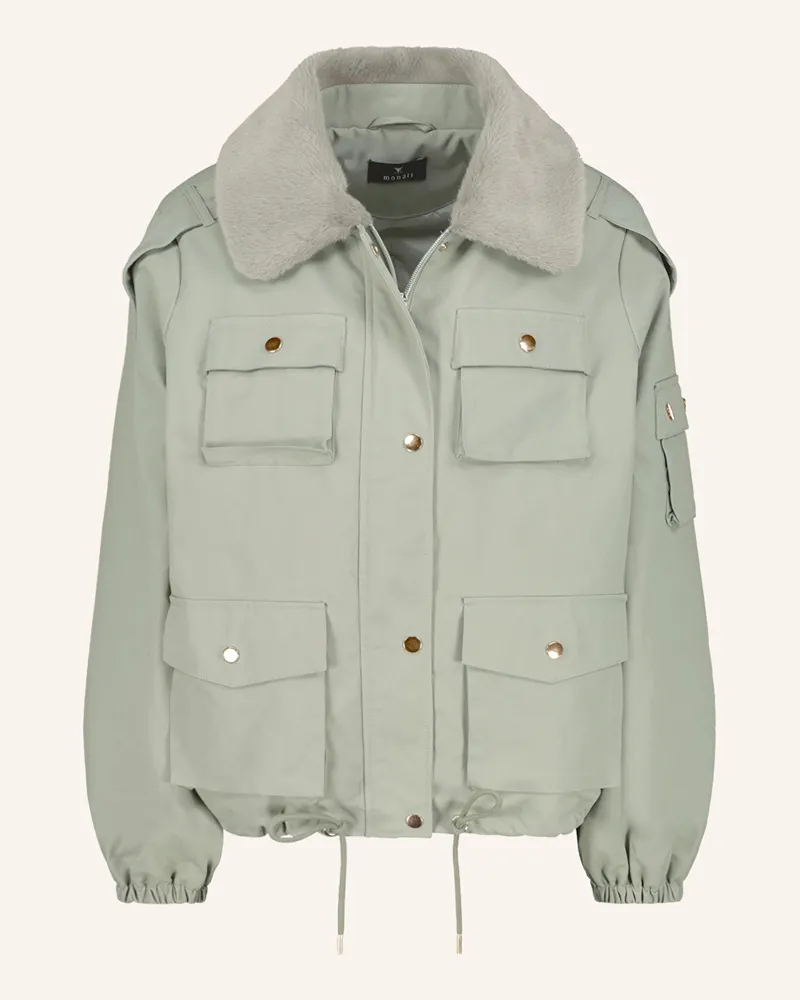 monari Jacke mit Kunstfell Khaki