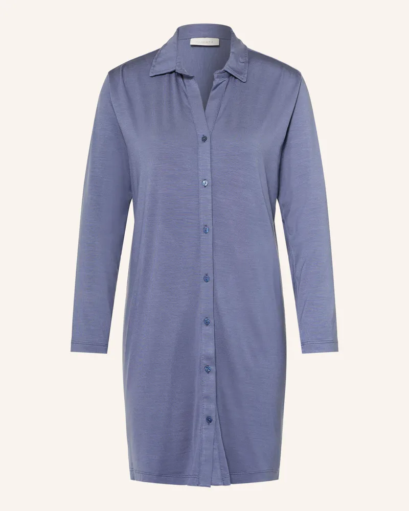Essenza Nachthemd Valentina Uni blau Blau