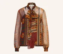 Schluppenbluse Garcele orange