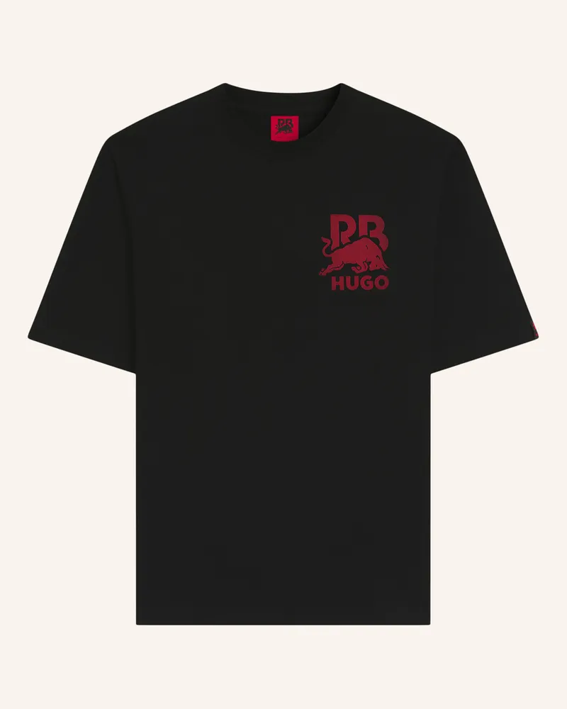 HUGO BOSS T-Shirt Delel_Rb Relaxed Fit schwarz Schwarz