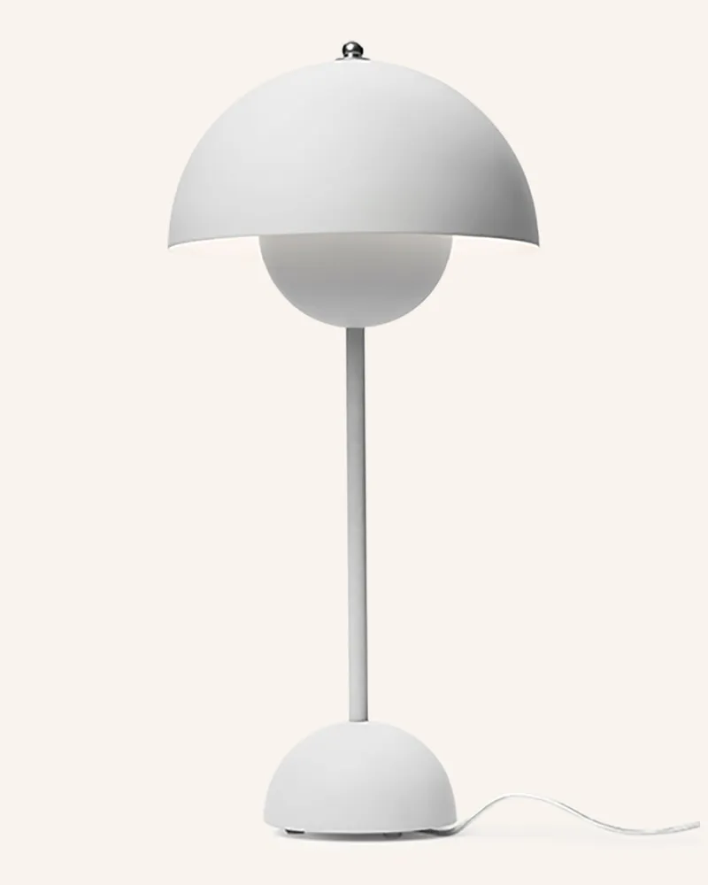 &Tradition Tischleuchte Flowerpot vp3 grau Hellgrau