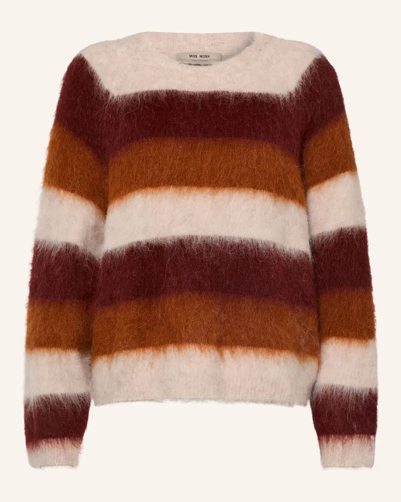 Mos Mosh Pullover Mmsuvi Mit Alpaka rot Creme