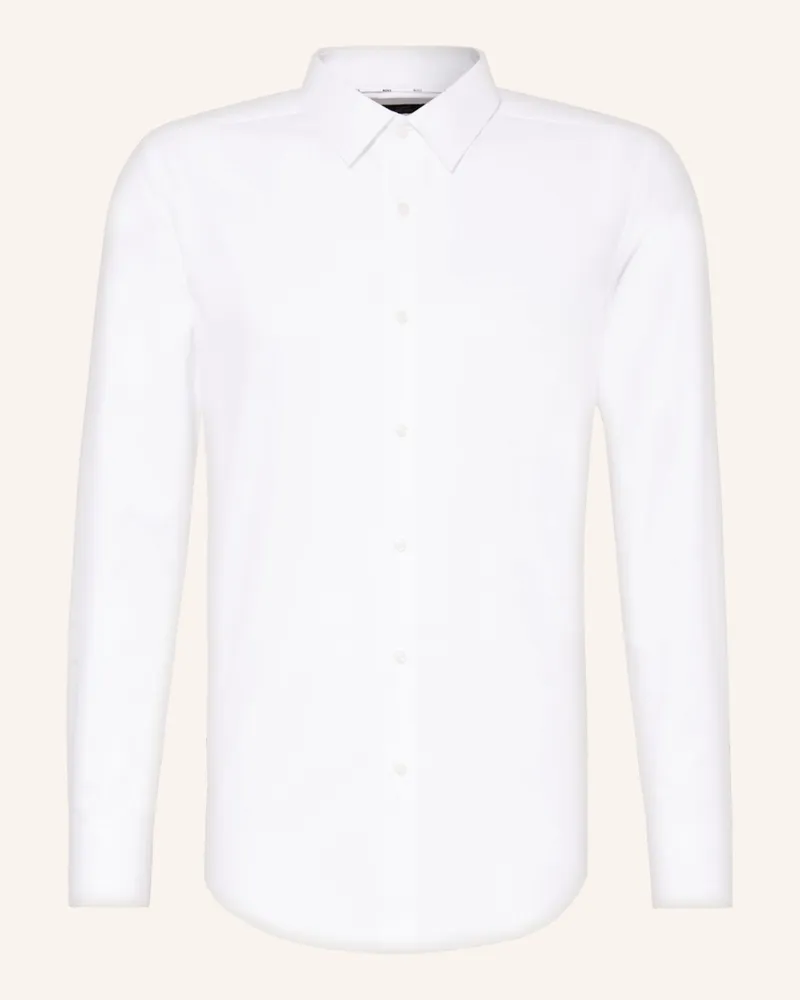 HUGO BOSS Hemd HANK Slim Fit Weiss