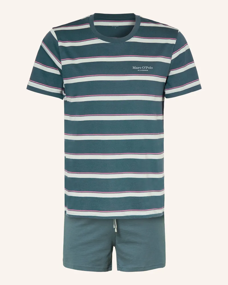Marc O'Polo Shorty-Schlafanzug Blau