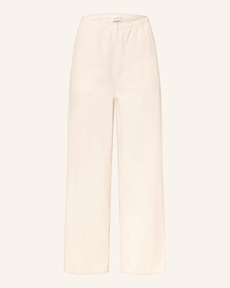 American Vintage 7/8-Hose Lycaz weiss Creme