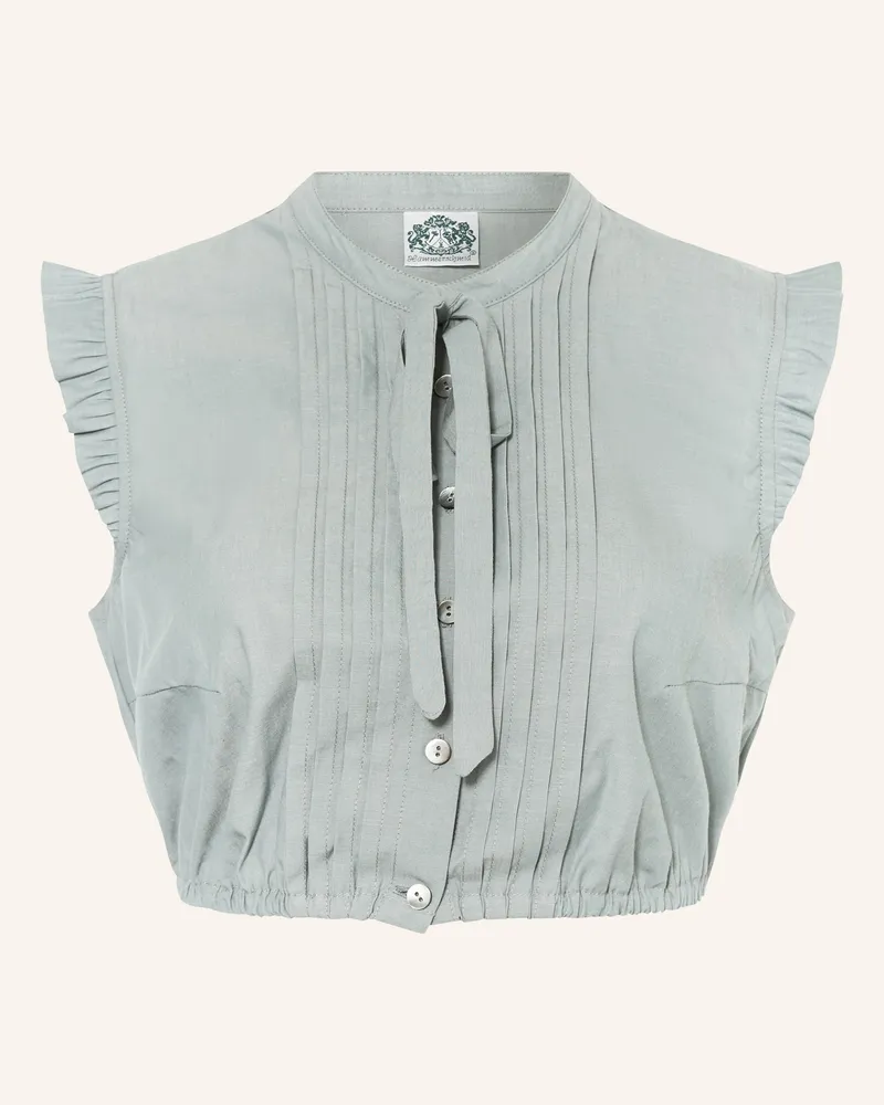 Hammerschmid Dirndlbluse Antonia gruen Petrol