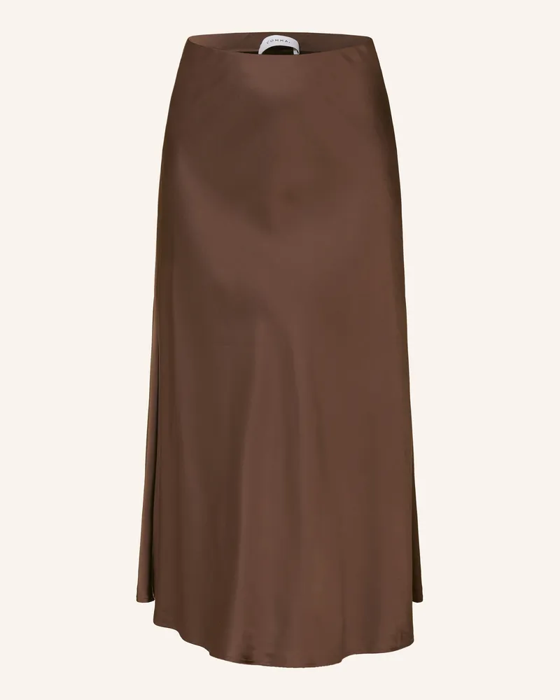 COMMA Satinrock Dunkelbraun