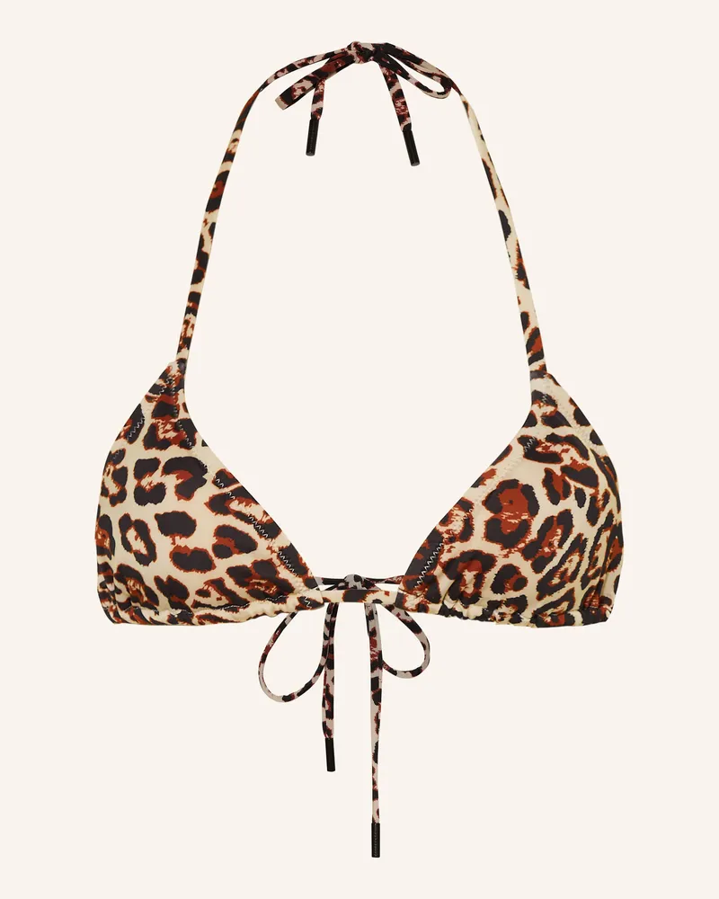 GOLDBERGH Triangel-Bikini-Top ELIXER Hellbraun