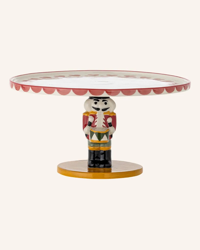 Bloomingville Kuchenplatte Jolly rot Weiss
