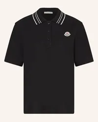 Moncler Piqué-Poloshirt Schwarz