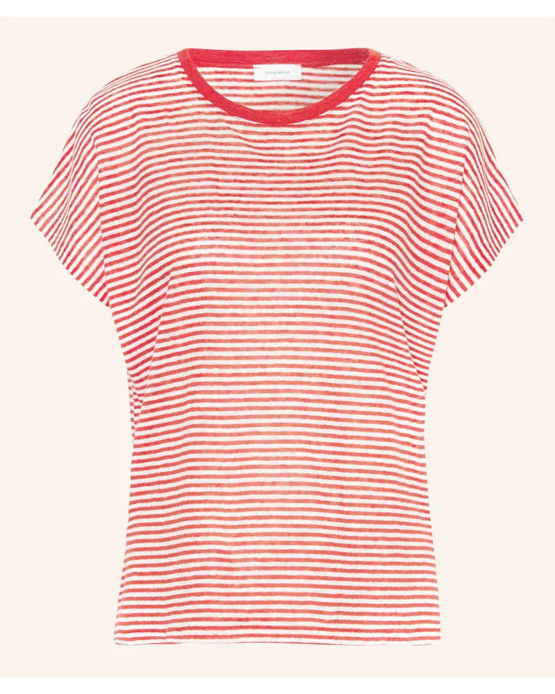 Darling Harbour T-Shirt aus Leinen Rot