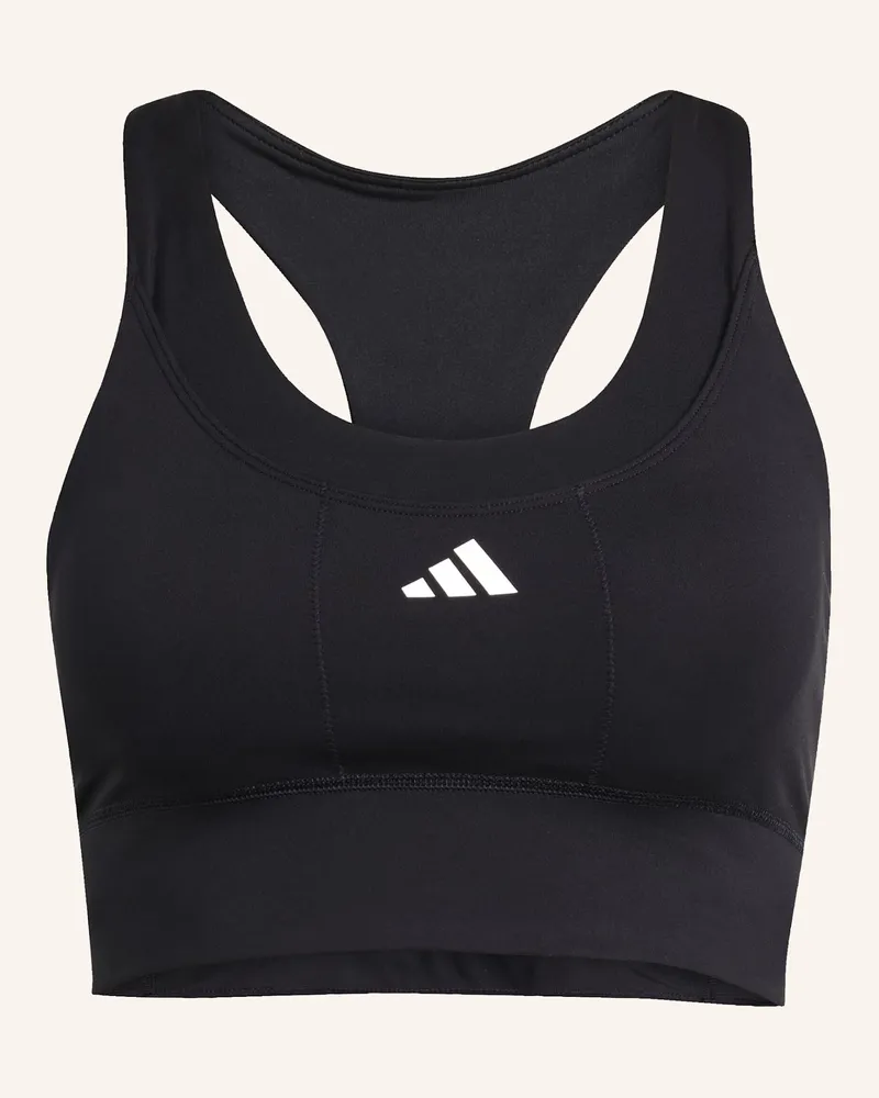 adidas RUN POCKET MEDIUM SUPPORT SPORT-BH Schwarz